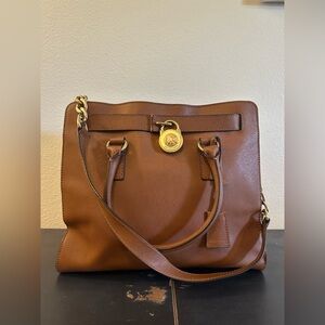 Michael Kors Tan Leather Shoulder Bag